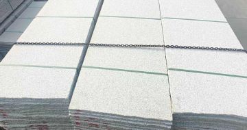 福州芝麻白毛板，石材毛板