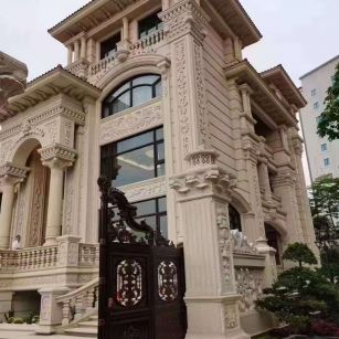 福州黄金麻别墅外墙异形定制