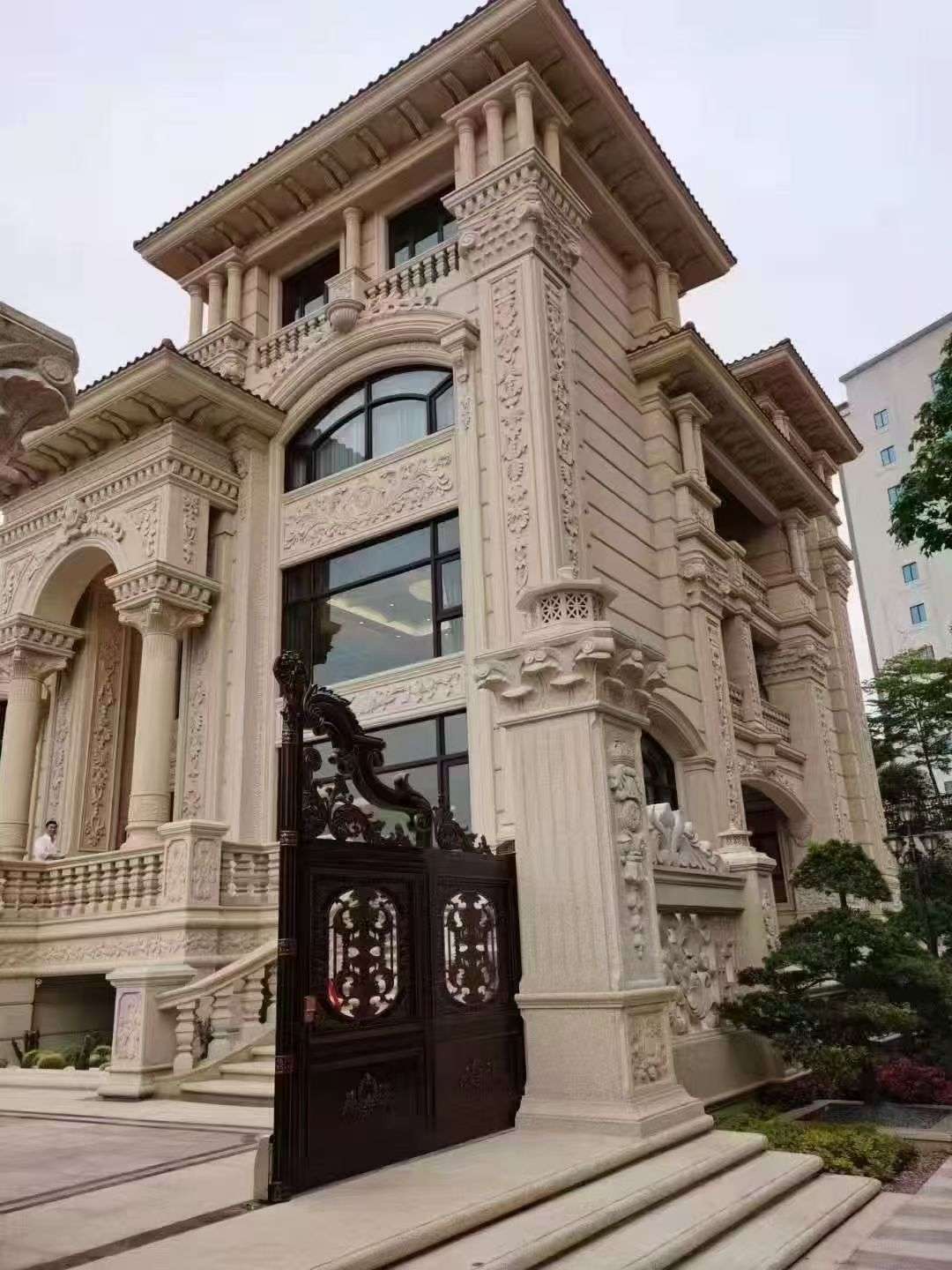 福州黄金麻别墅外墙异形定制