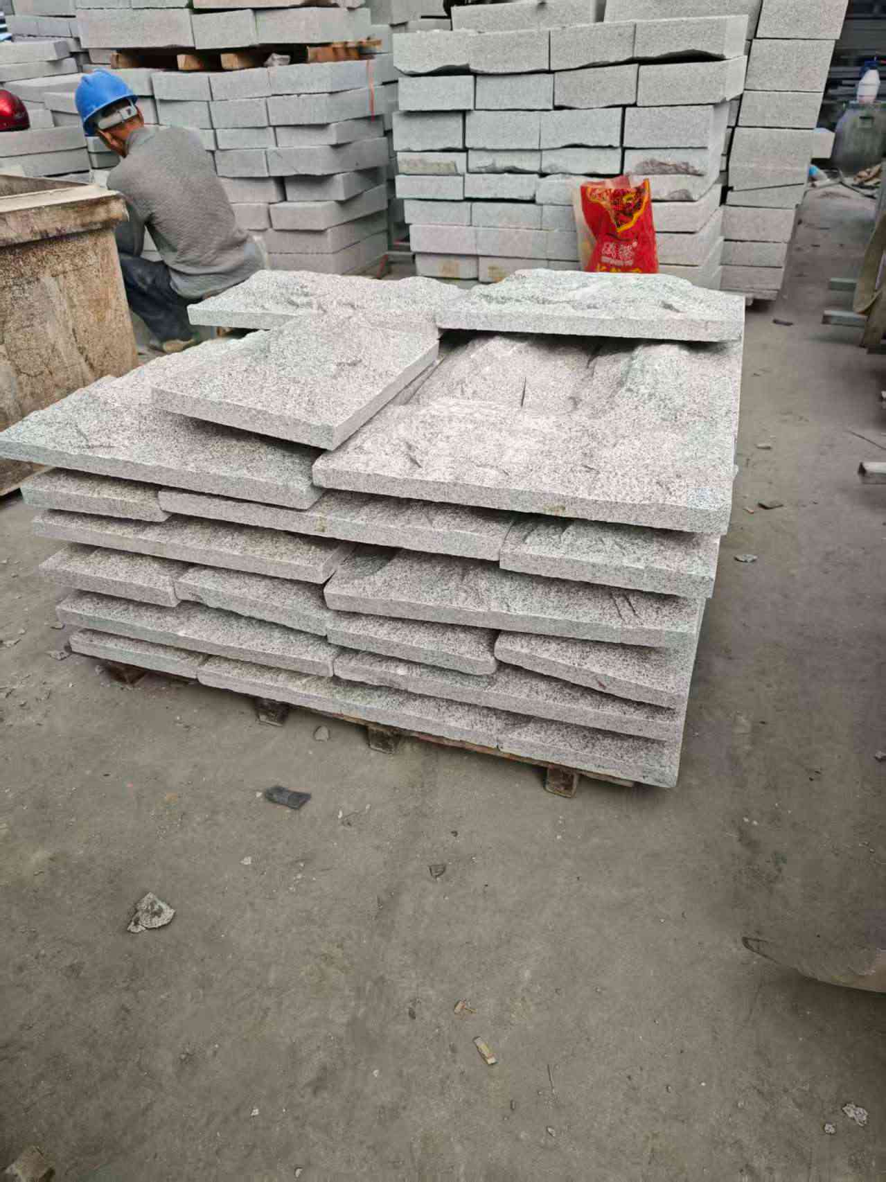 福州芝麻白蘑菇石，自然面