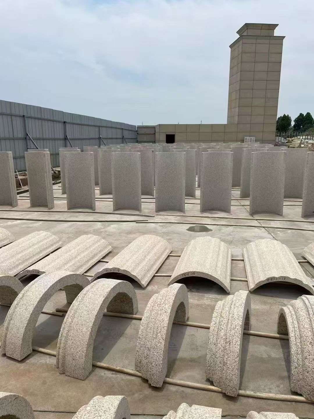 福州黄金麻别墅柱皮 异形 线条定制